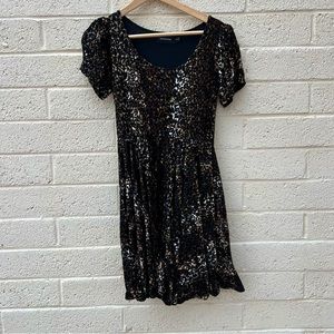Mink pink velvet babydoll dress